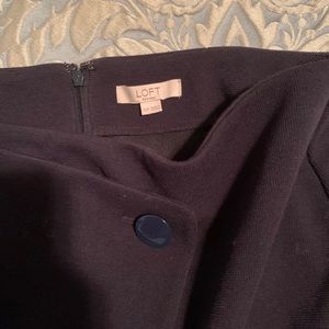 Loft Blue pleated skirt